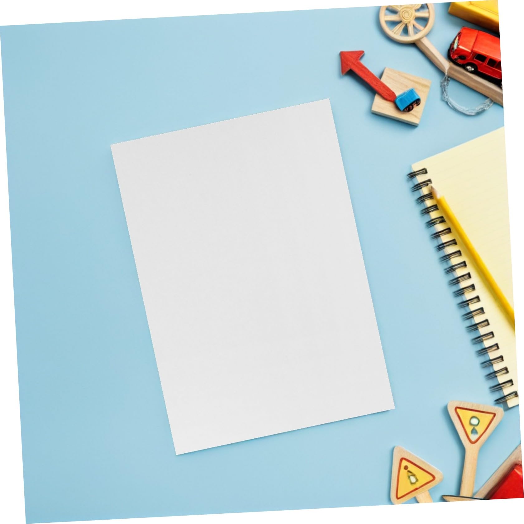 Papel de Acuarela para Niños Pequeños A4 100 Hojas Blanco
