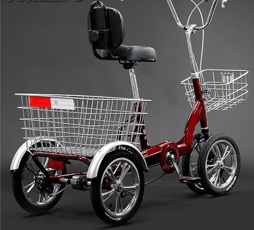 Adult Human‑Powered 4 Wheel Pedal Tricycle for Seniors Household Commuter