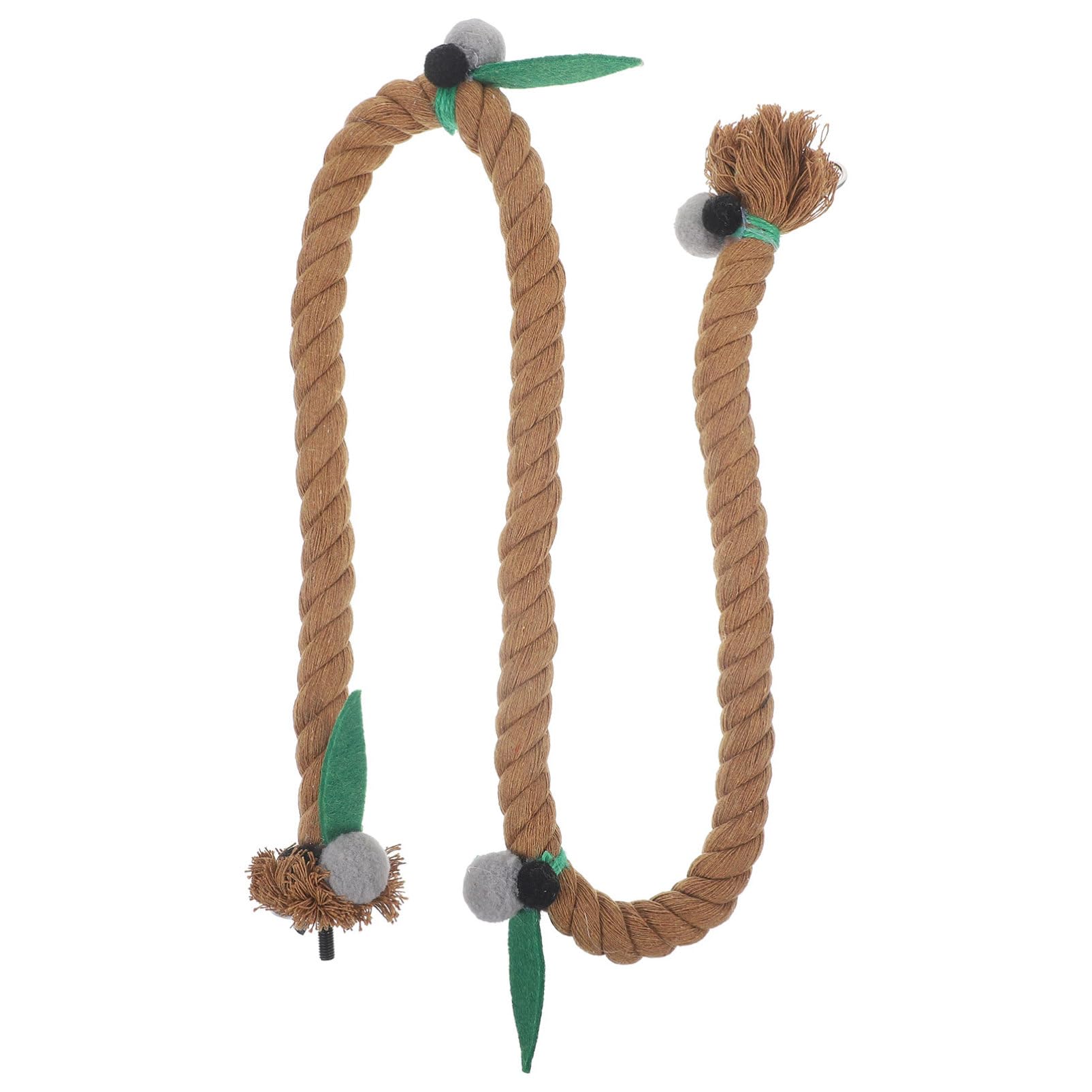 YARNOW 5 Uds Jaula para Pájaros Juguetes De Cuerda Percha para Pájaros Soporte para Jaula De Pájaros Cuerda para Columpio para Loros Juguete De Cuerda para Loros Juguete para Loros