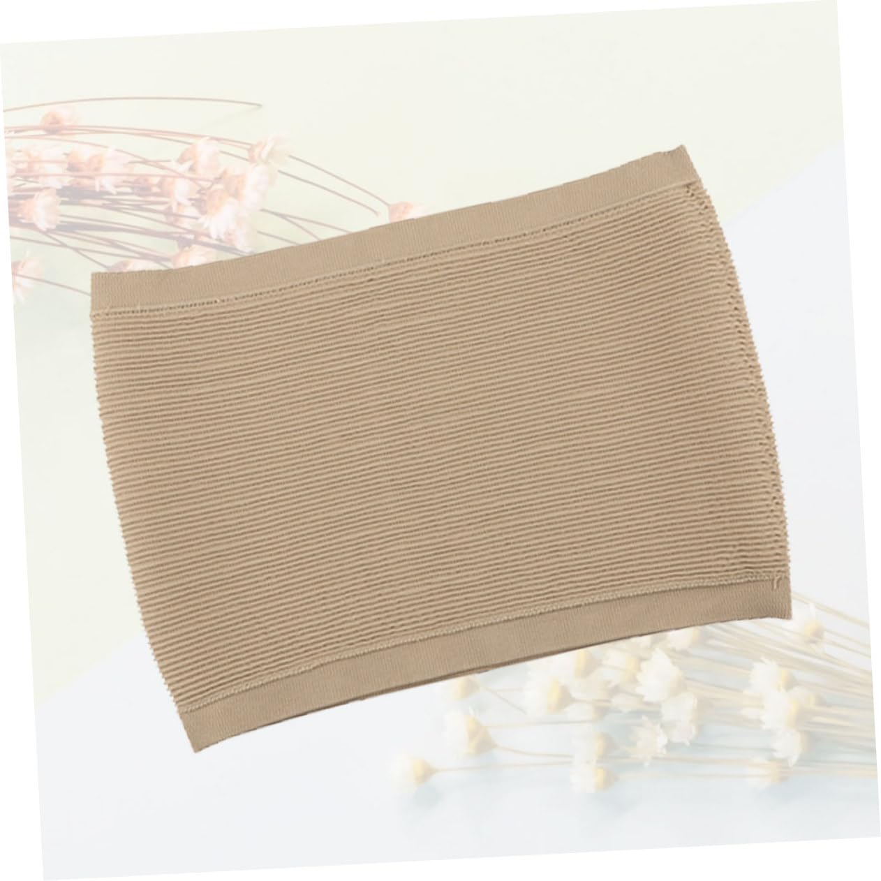 Garneck Slimming Belt for Men Breathable Belly Band Waist Trimmer Tummy Wrap Elastic Waist Band Ab Belt Back Support Fitness Chocolate