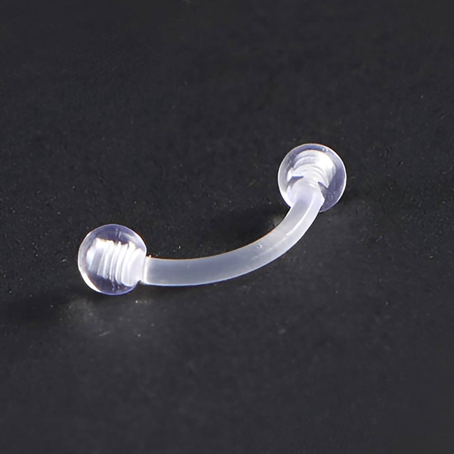 Clear 16 G Piercing Retainers Mix Set for Women Men Plastic Nose Studs Eyebrow Barbells Horseshoe Piercings Septum Rings Vertical Labret Lip Jewelry Tongue Retainer Invisible Earrings 22 Pcs