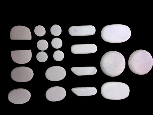 Miniatura 2 de Zabrina 20Pcs, Cold Juego de piedra hechos a mano de masaje de piedra de mármol de piedra