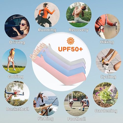 Miniatura 7 de Guantes sin dedos con protección UV, mangas de compresión para brazos, manga de codo de protección UV de enfriamiento - Manga para cubrir tatuajes