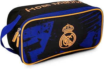 Hy-Pro Officially Licensed Real Madrid CF Boot Bag With Carry Handle, Real Madrid Merchandise, Ideal for Shoe Storage, Great Football Gift Idea