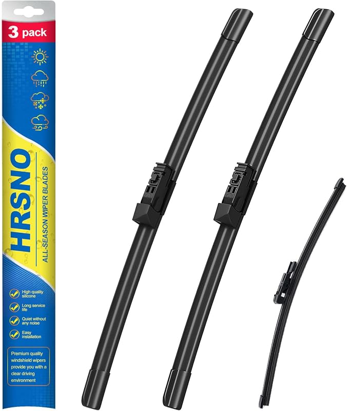 Palhetas do limpador de para-brisa HRSNO para Land Rover Range Rover e Range Rover Sport 2017–2022 – Conjunto com 3 unidades