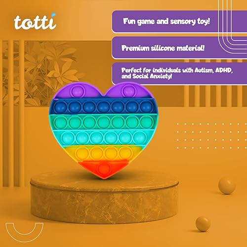 Miniatura 3 de TOTTI Pop Fidget juguete para la ansiedad empuja burbujas Juguetes sensoriales para reventar alivio contra la Ansiedad y del estrés para niños y