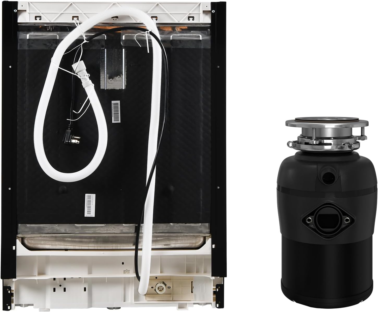 Equator 24 in Dishwasher 15 place QUIET 110V E-Star ADA+3/4 HP Garbage Disposer (Black)