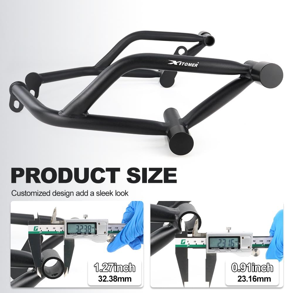 Xitomer Crash Cage Compatible with S1000RR 2019-2025, 2022-2025 S1000RRM Engine Guard Stunt Cage Motorcycle Crash Bar Highway Bar Race Rail