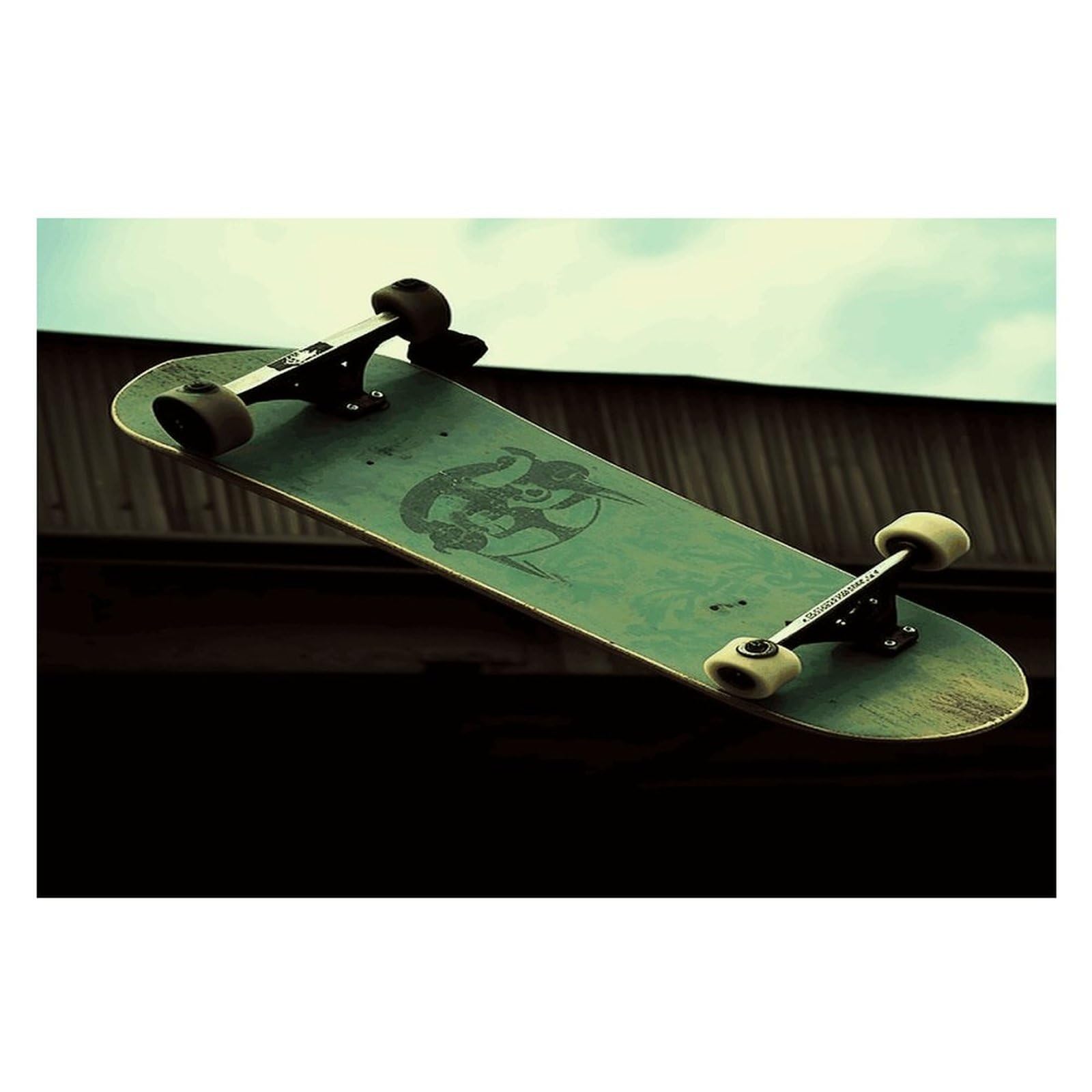 Skateboard Placemats Heat-Resistant Washable Place Mats Anti Slip Dining Table Place Mats Wipeable Dining Table Mats Kitchen Decoration Placemats 17.7’’×11.8’’