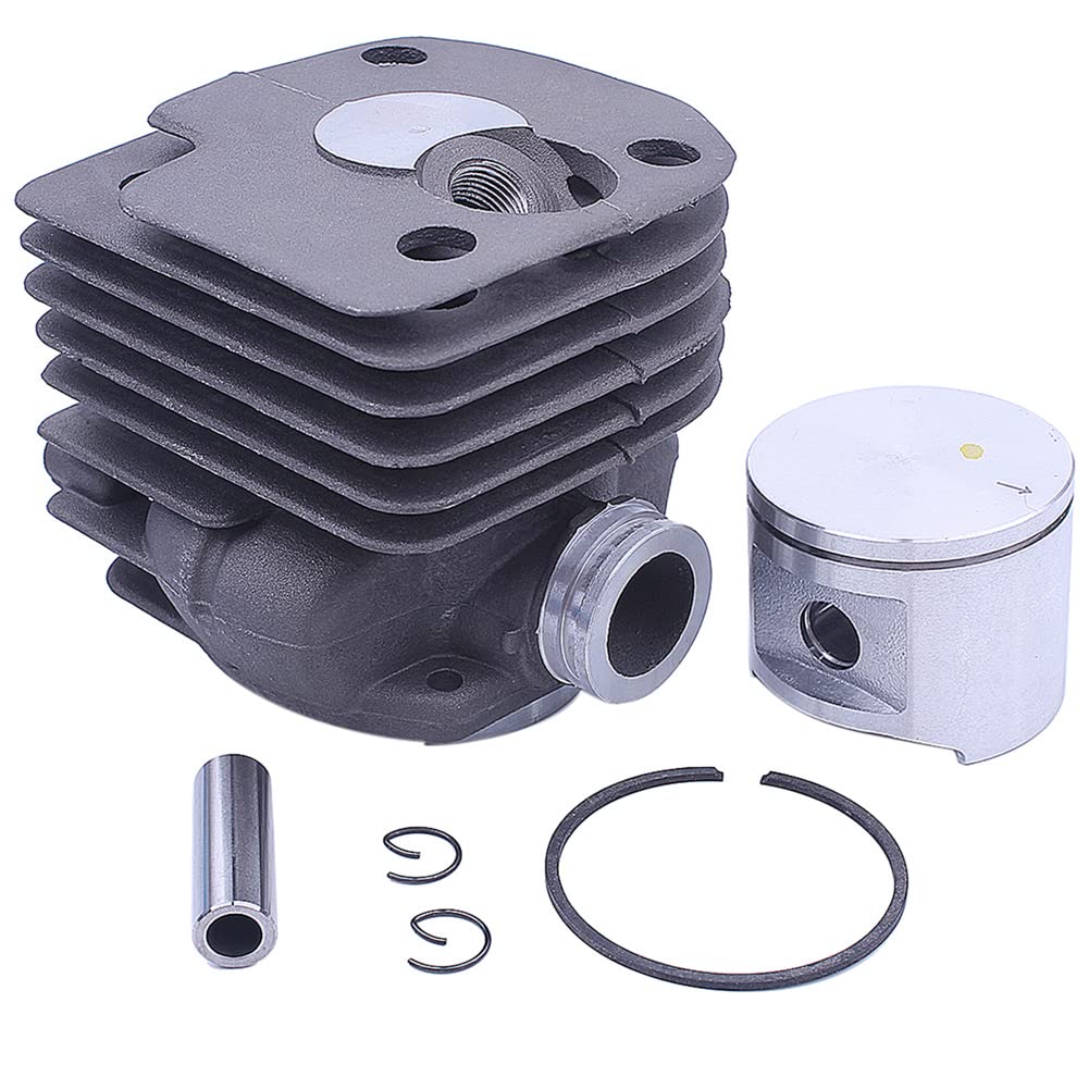 Kit de pistón de Tarjeta de 52 mm de diámetro Interior del Cilindro, para Pieza de Motosierra para Jonsered 2063 2065 2071, para Motosierra para Husqvarna 372, 372Xp, 371, 365, 362, 503691072