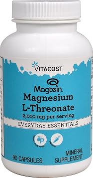 Vitacost Magtein Magnesium L-Threonate - 2010 mg - 90 كبسولة نباتية