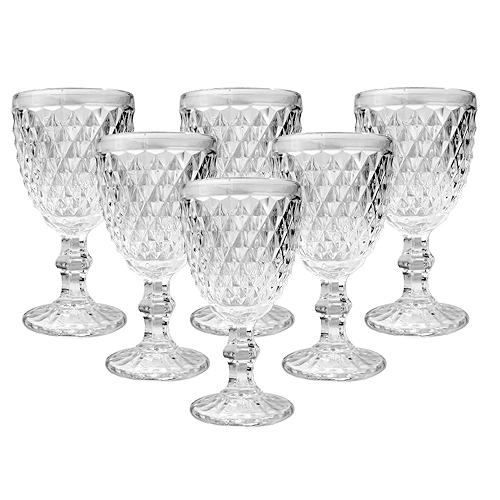 Jogo De Taças Com 6 Peças Vidro Transparente 300ml (TRANSPARENTE) Jogo De Taças Com 6 Peças Vidro Transparente 300ml (TRANSPARENTE)