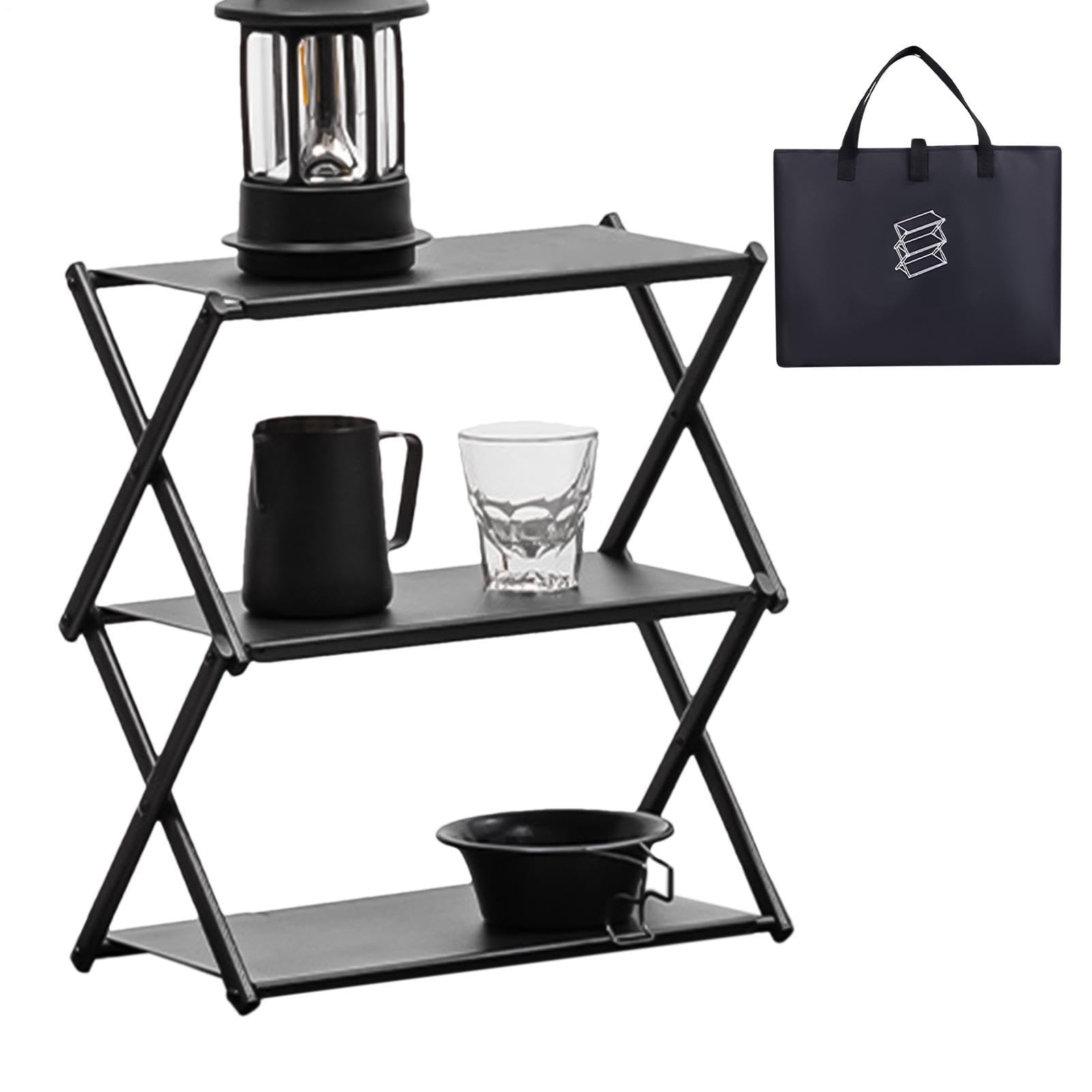 Étagères pliables, étagère pliante Support de rangement de camping