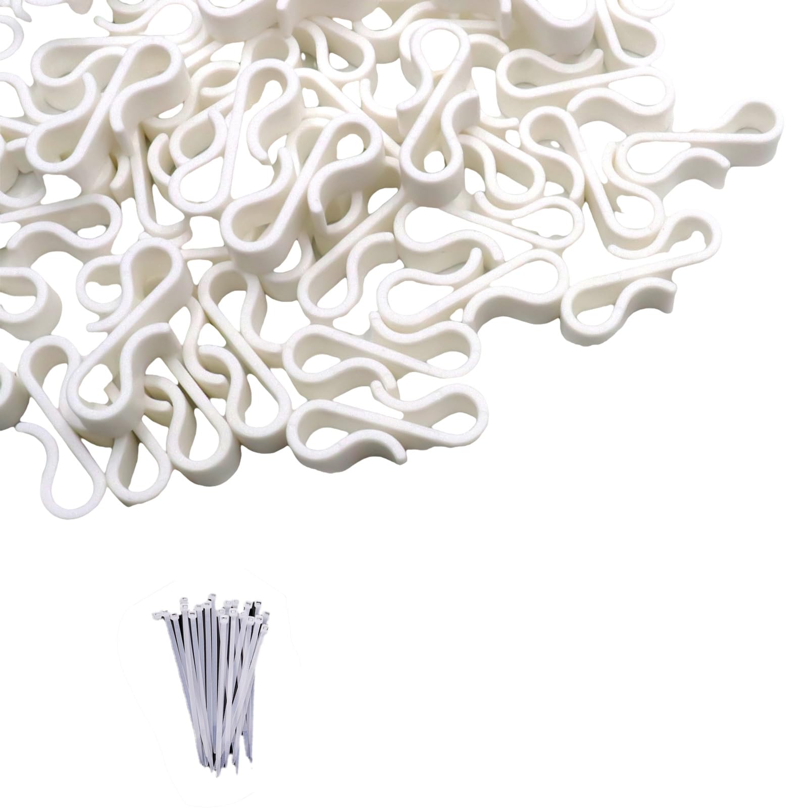 FLYXF 120pcs Hooks for Securing Outdoor and Managing Cables Easy Install Gutter Clips