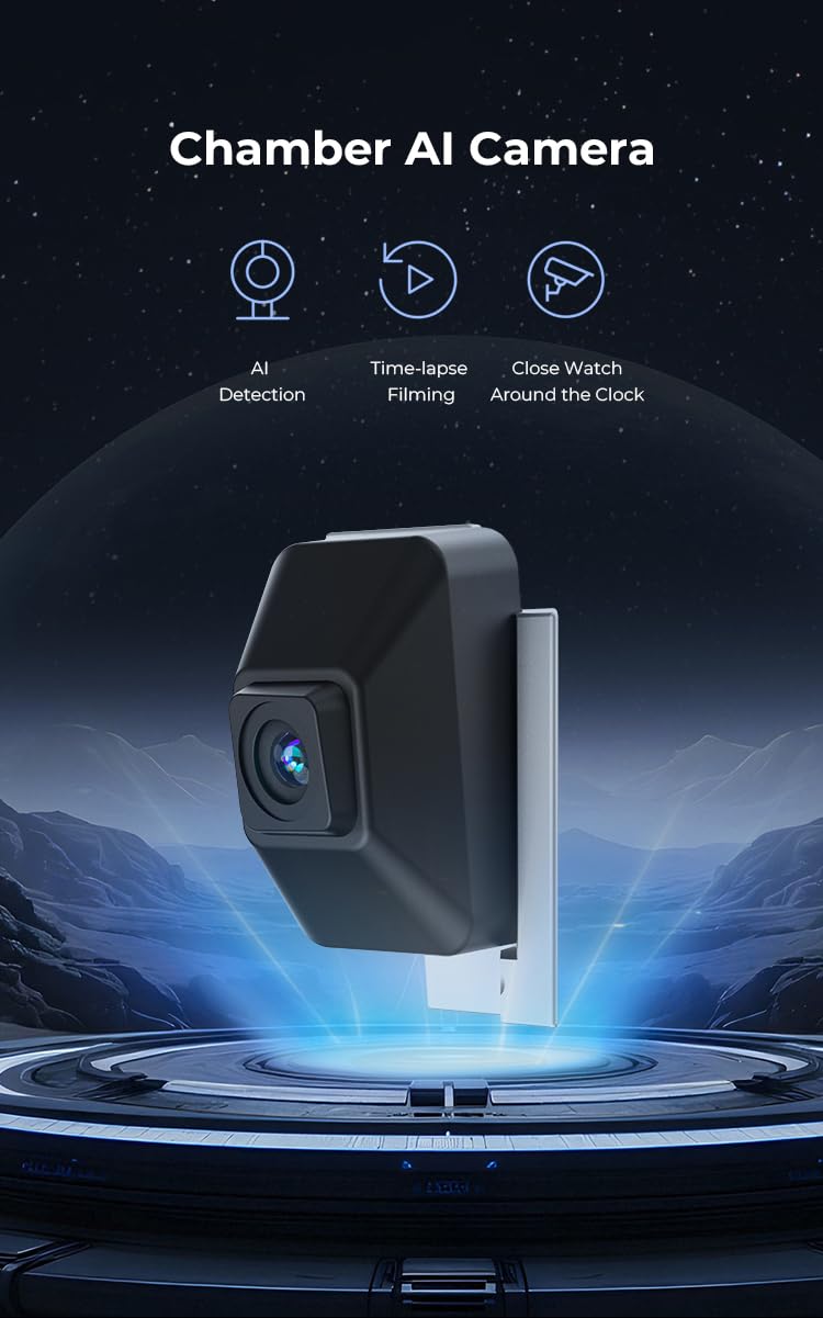 Creality K2/K2 Pro AI Camera - 3D Printer Accessory with AI Detection, Time-Lapse Filming & 24/7 Monitoring for Creality Printers