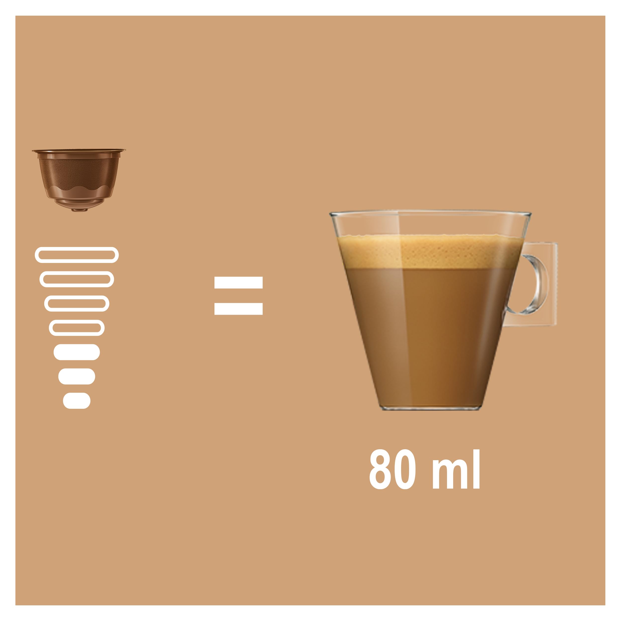 NESCAF? Dolce Gusto Cortado Espresso Macchiato, Caff? Macchiato, 6 Confezioni da 16 Capsule (96 Capsule)