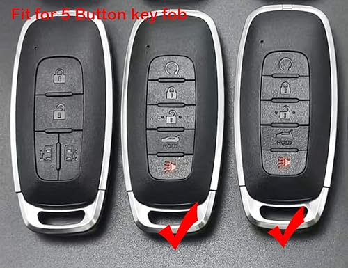 Miniatura 2 de Funda protectora de silicona para llavero Nissan Pathfinder Rogue Kicks 2023 2024 (negro + azul)