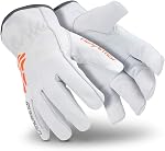 HexArmor Chrome Series 4022 Cut Resistant Safety Work Gloves with Oil Resistant Leather Palm