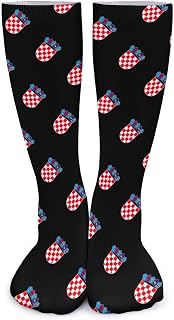 403 Men Women Crew Sports Socks Coat Of Arms Of Croatia Athletic Socks Comfortable Funky Socks Breathable Warmer Socks For Walking Trekking Cycling