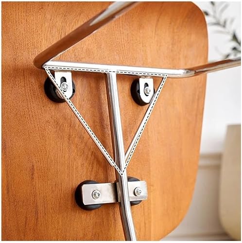 Miniatura 6 de Sillas de comedor, moderna silla de comedor de madera sin brazos respaldo silla de ocio para sala de estar, Sillas para comedor (color madera)