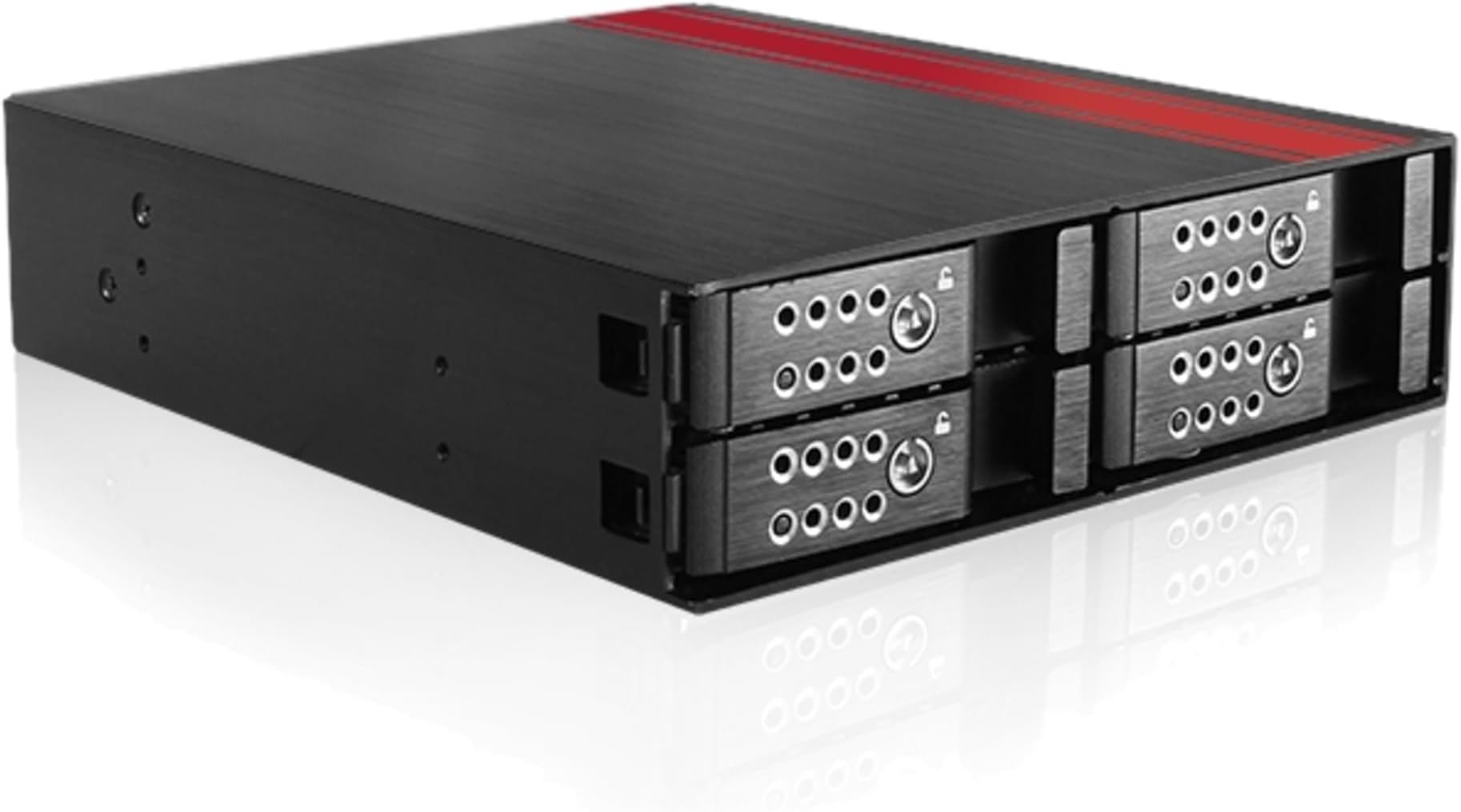 iStarUSA Storage 1x5.25inch to 4x2.5inch SATA/SAS 6Gb/s Hotswap Backplane Cage Retail BPU-124DE-SS