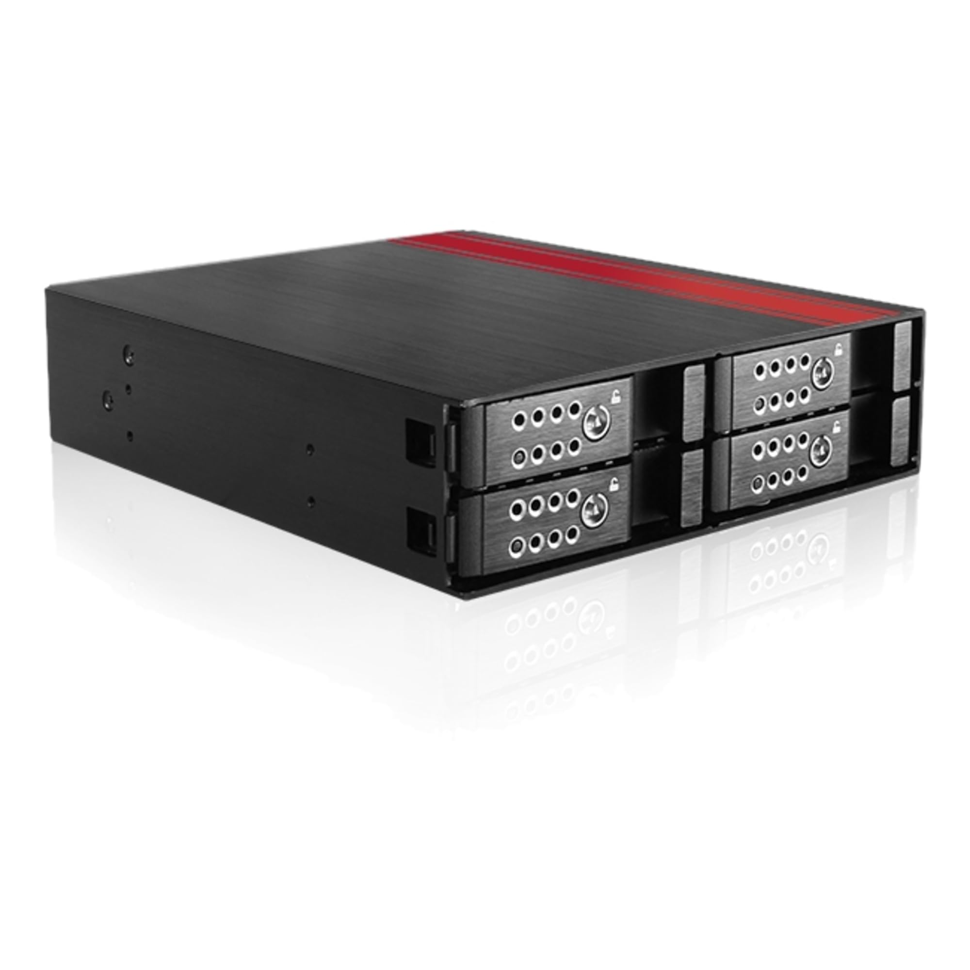 iStarUSA Storage 1x5.25inch to 4x2.5inch SATA/SAS 6Gb/s Hotswap Backplane Cage Retail BPU-124DE-SS