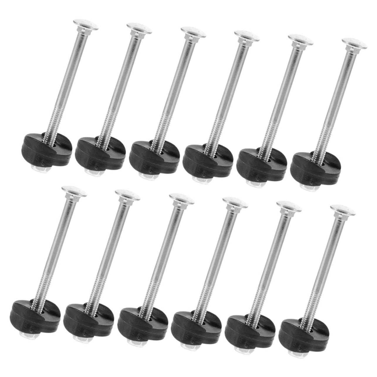 POPETPOP 12Sets Durable Long Trampoline Screws Wear Resistant Material for Enhanced Stability and Safety for Trampoline Parts Installation and Replacement