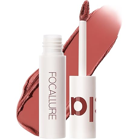 FOCALLURE Matte Cheek Lip Mud, Peach Kiss