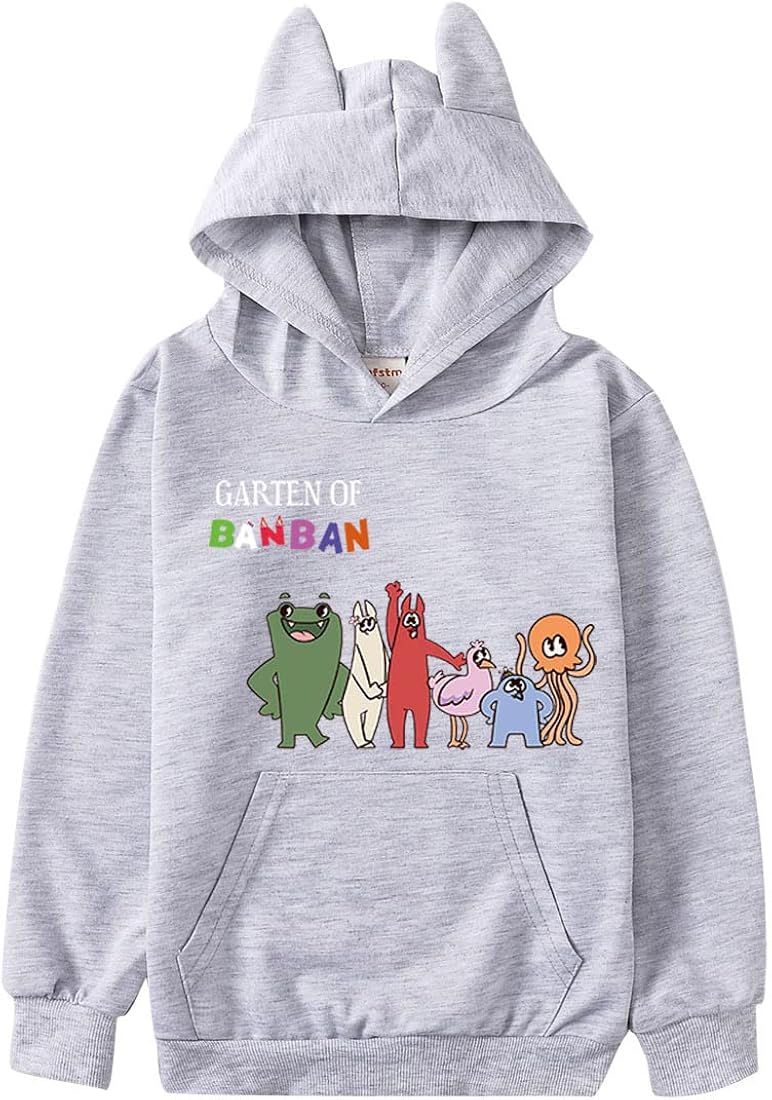 IICQQCII Sudadera con capucha de Garten of Banban para niños y niñas, juegos de terror