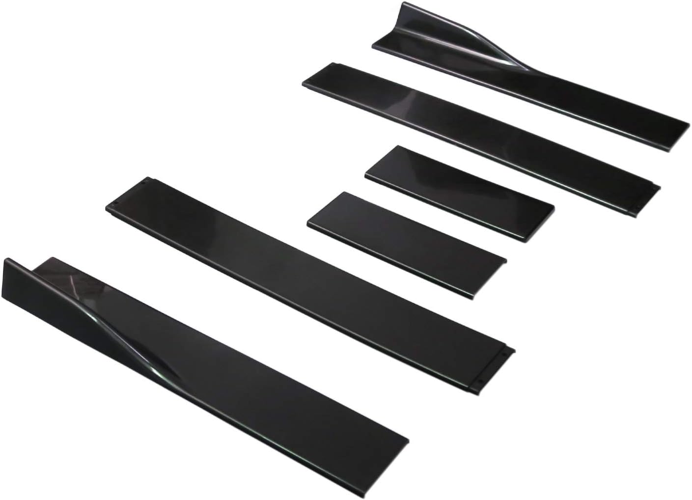 Universal Black ABS Side Skirts Length 2.2M/86.6inch