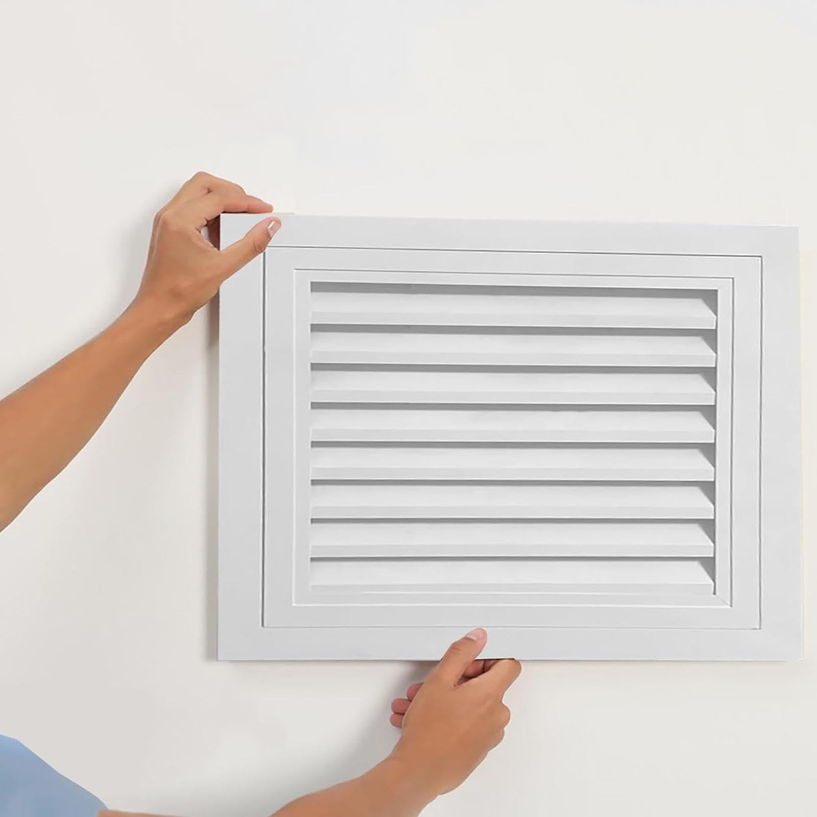 Grille d'aération murale/plafond blanche de 35,6 x 86,4 cm – Grille de conduit facile à installer pour la ventilation de la maison, design moderne, accessoire de circulation d'air amélioré, durable et
