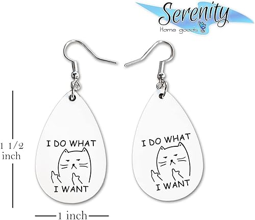 Vista 7 de Van Gogh - Juego de aretes colgantes divertidos Lindos aretes de joyería para niñas y mujeres Impresión de doble cara Regalo de cumpleaños