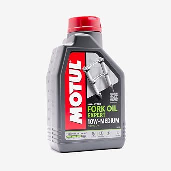 Motul Expert Fork Oil Medium 10W 1 Litre, Black