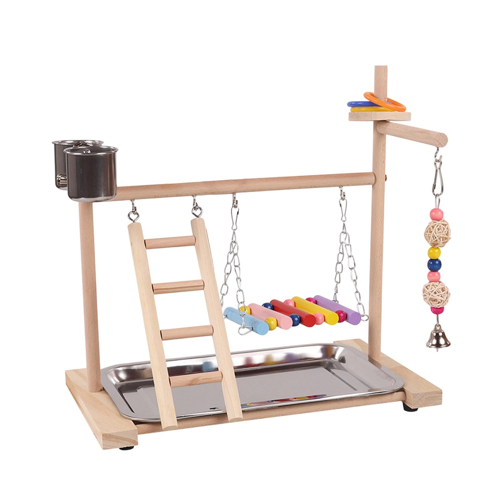 Aire de Jeux pour Perroquets, Facile à Monter, Idéale pour Les Pinsons, Les Conures et Les Aras.