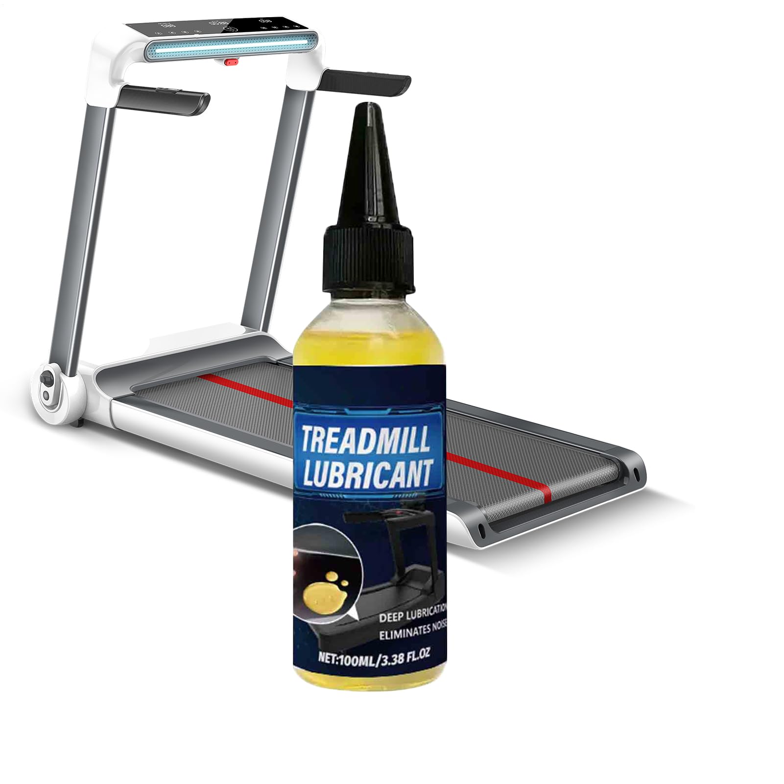 Cinta de correr de silicona lubricante, 100 ml, de cuidado para equipos de fitness, lubricante para cinta de correr, para gimnasio, taller, bicicleta, coche, bisagra, freno, engranaje, cable,