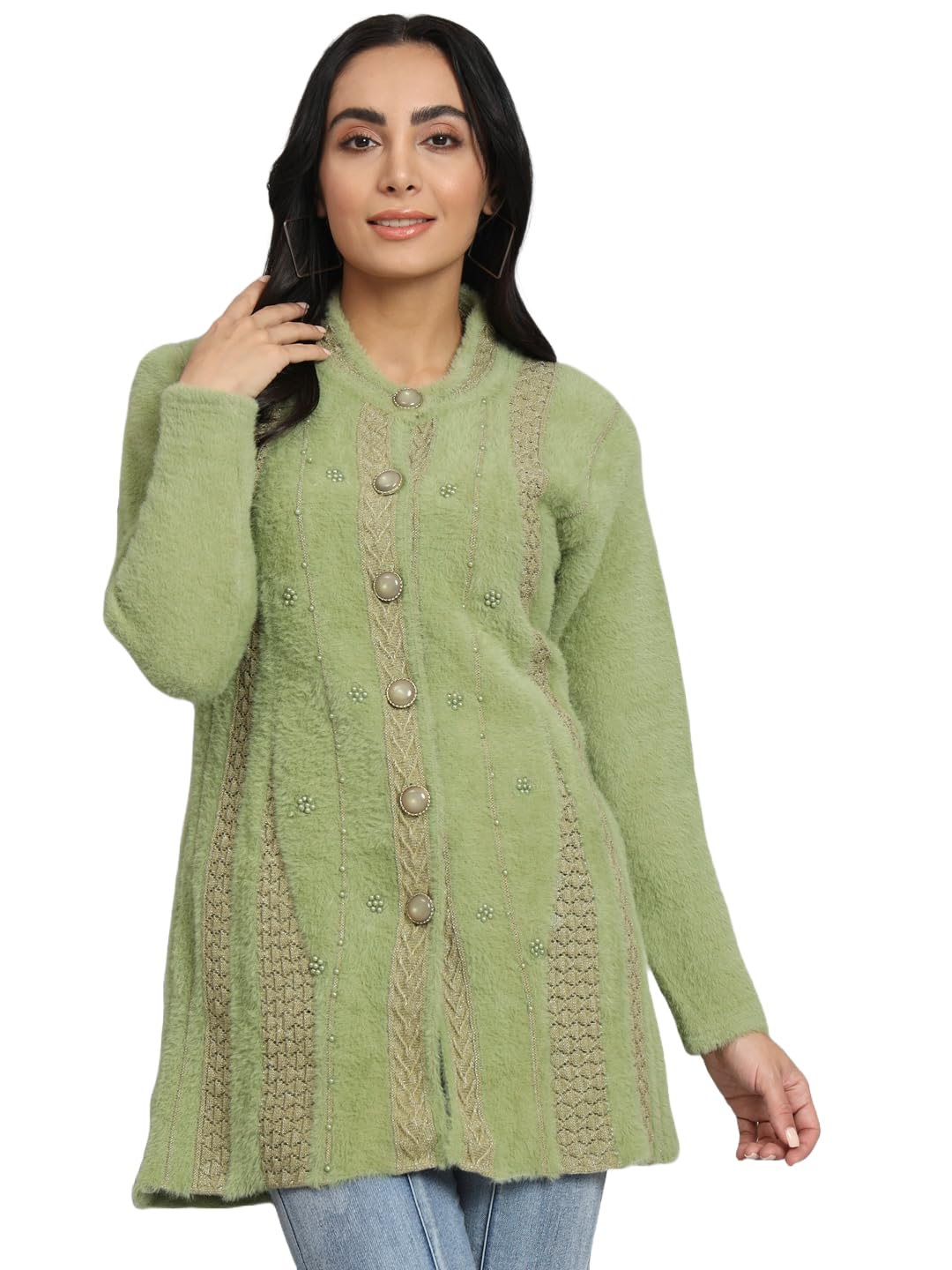 ewools Women's winterwear Woolen Long Sweater Cardigan-picture-29
