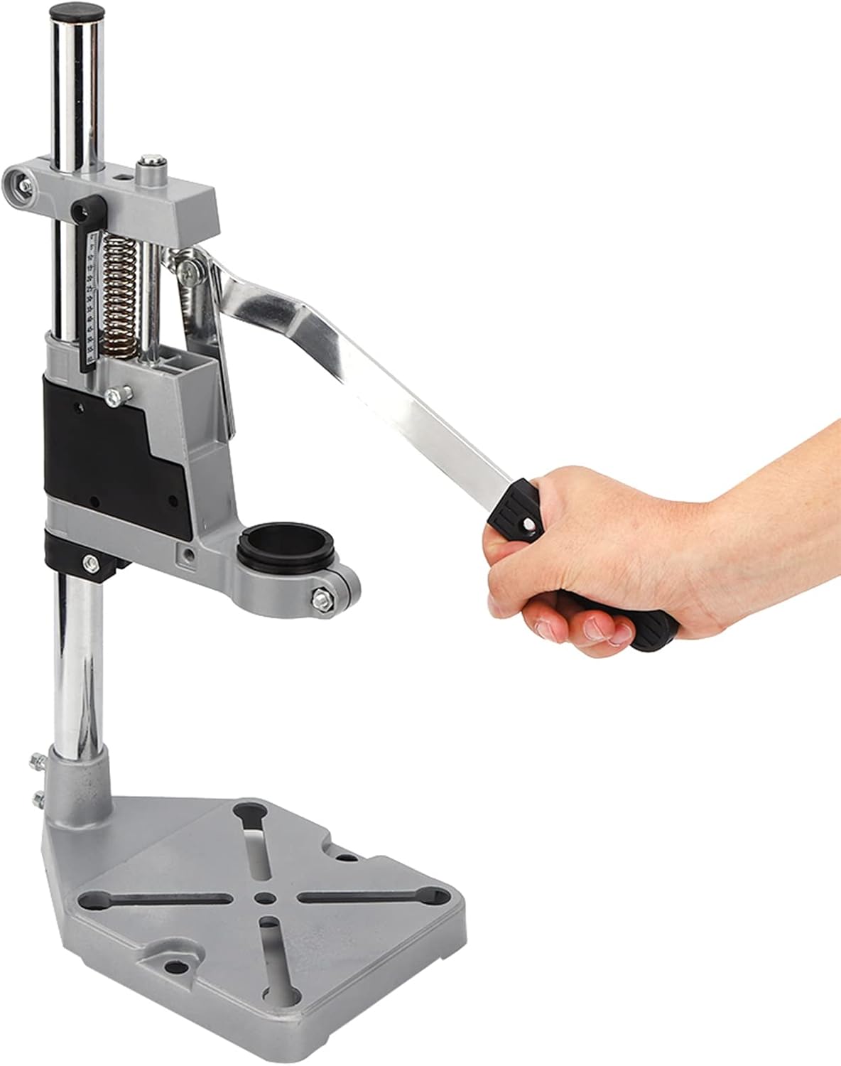 Multi Angle Drill Stand Electric Drill Holder Bracket Grinder Rack Adjustable Cutting Seat Stand Grinding Machine Bracket Clamp Bench Workbench Rotary Tool Woodworking Alloy