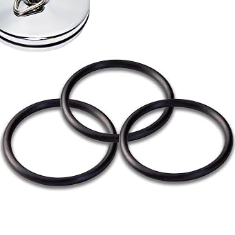 3 Pcs 38mm Bath Plug Seal O-Rings Seal Rubber Replacement O-Ring Gaskets for Pop-Up Basin Drain Bath Plug Rubber Bathroom Basin Universal Spare Seals Sink Strainer Washers