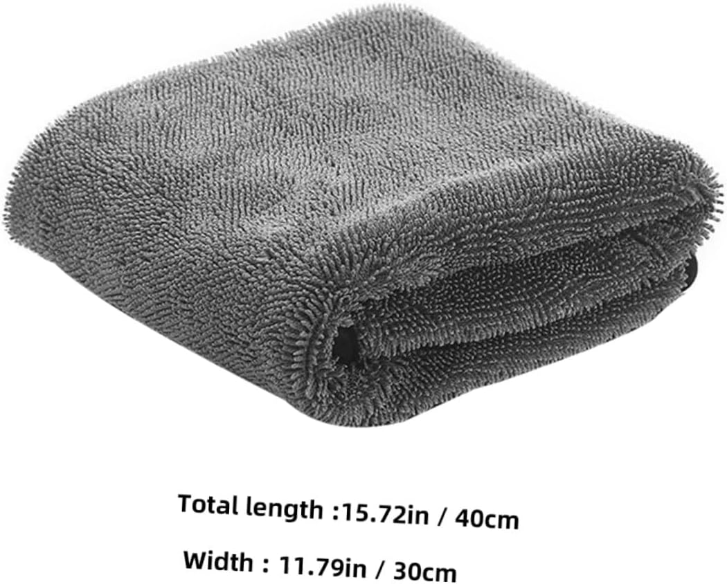 Thick Absorbent Car Drying Towel 30x40cm Braided Microfiber Auto Washing Cloth for Vehicle Exterior Cleaning and Water Removal