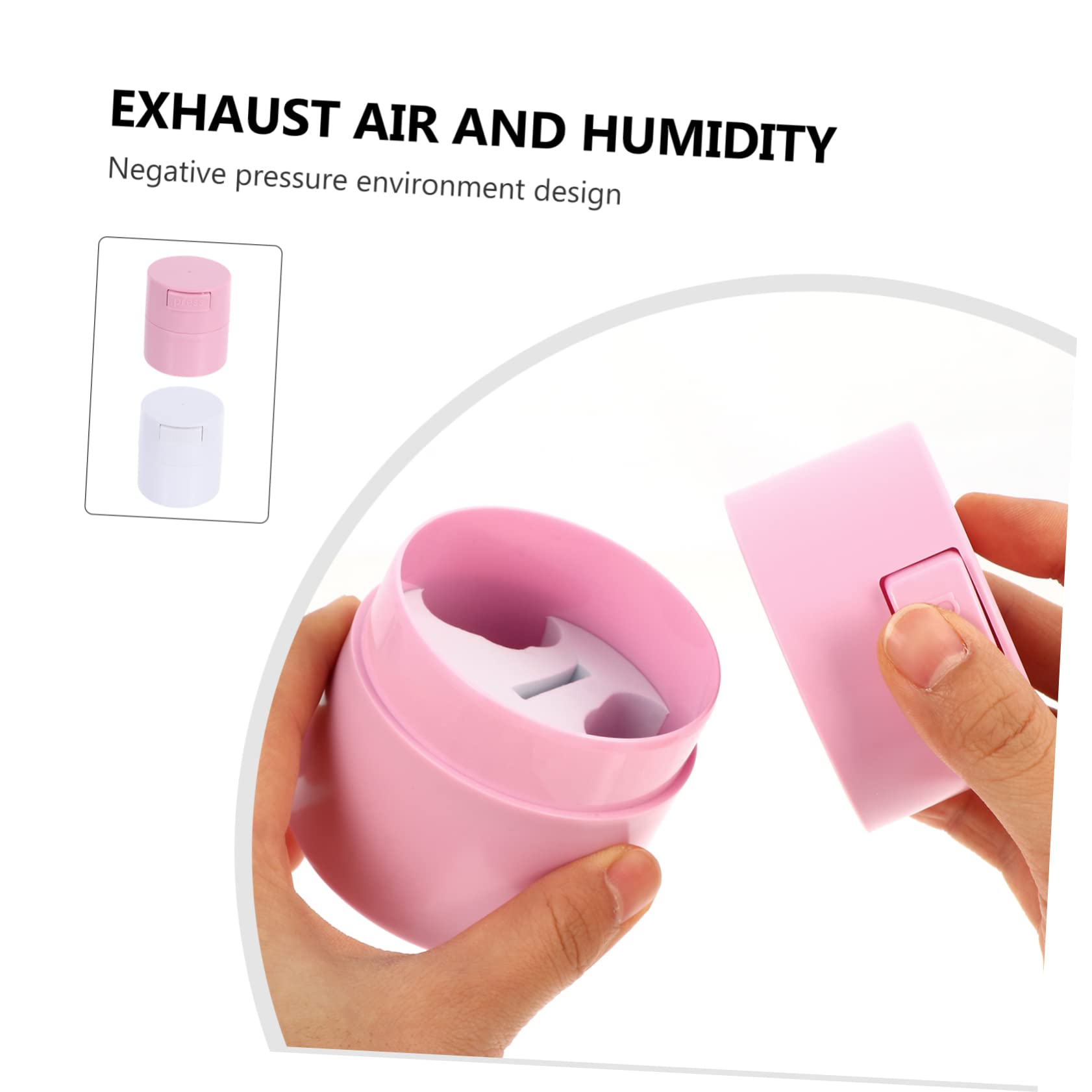 FOMIYES Eyelash Glue Storage Box Glue Container Sealed Jar Large Capacity for Family Use