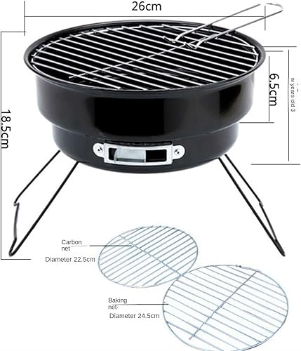 Miniatura 2 de Barbacoa de carbón Parrilla al aire libre Barbacoa portátil Charcole Grill Plegable Camping Barbacoa Horno para viajes Parrilla de carbón portátil