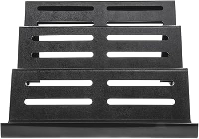 HUBERTÂ® Bulk Meat Riser 3-Step Black Slotted ABS - 20 3/4