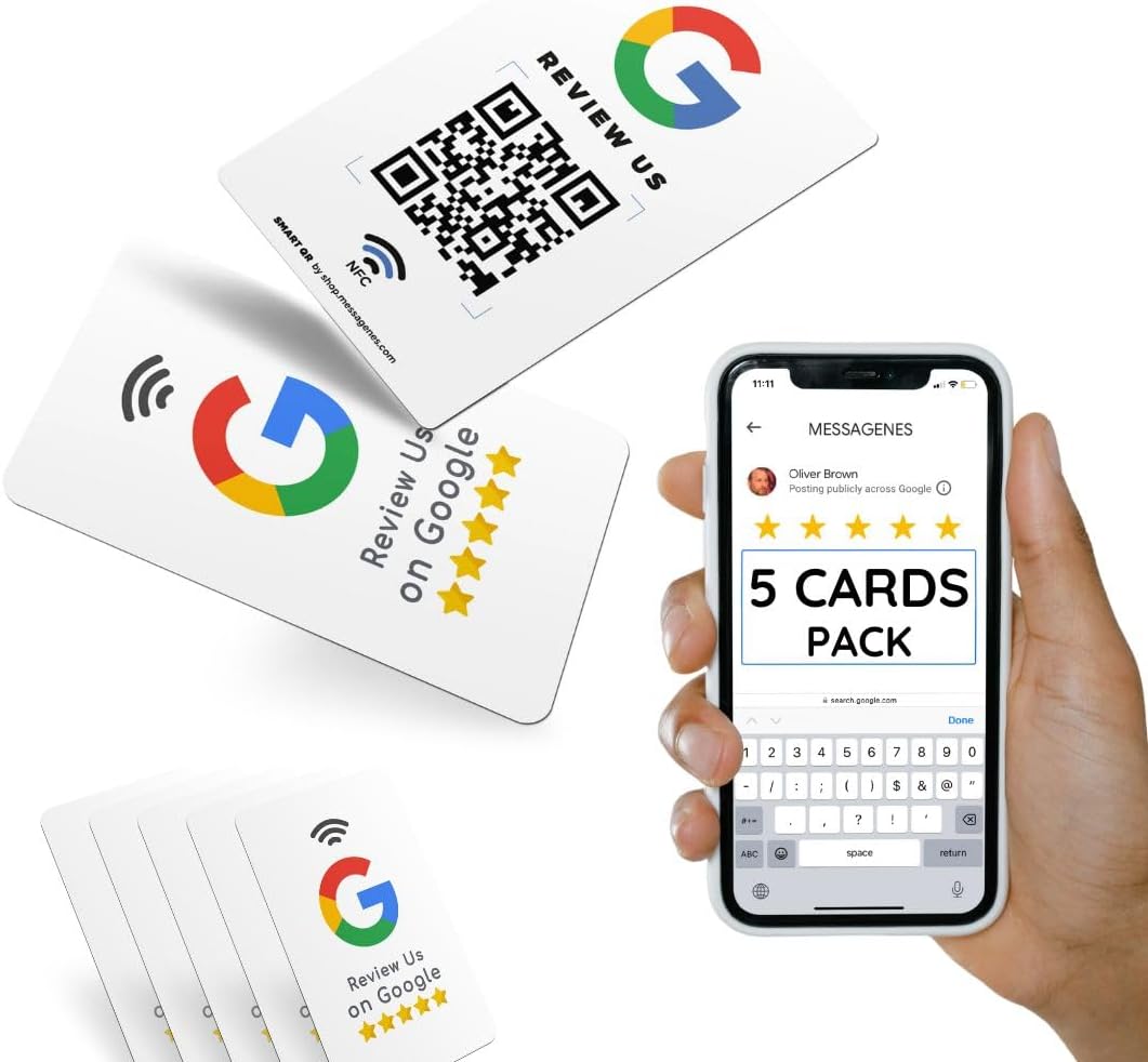 Stand Per Recensioni Google Con QR E NFC - Ottieni Più Recensioni 5 Stelle Per La Tua Attività - Foto 3