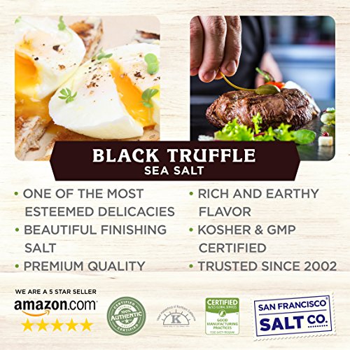 Italian Black Truffle Salt 1lb. Bulk Bag by San Francisco Salt Company