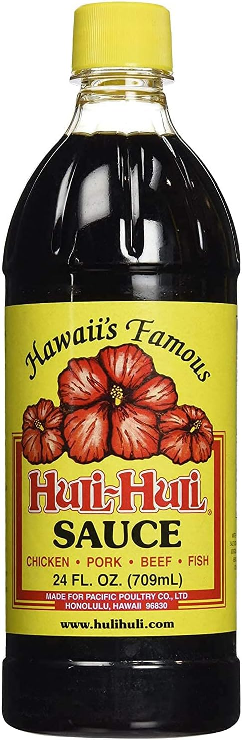 World Market Hawaii's Famous Huli-Huli Sauce - Hawaiian BBQ Sauce - Meat Rub BBQ Marinade Sauce and Steak Seasoning - 24 Ounce - 1 Pack