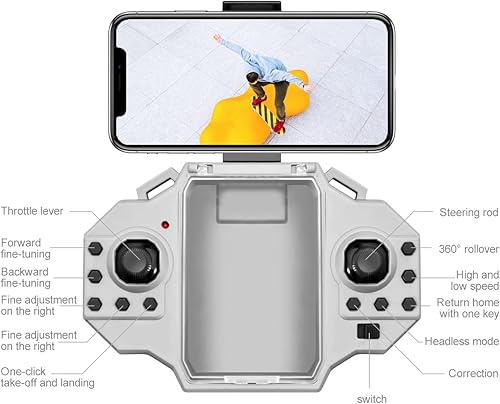 Miniatura 4 de Mini Drone with Camera Dual 4K HD FPV Drone Remote Control Drone with Altitude Hold Headless Mode One Key Start Speed Adjustment Drone