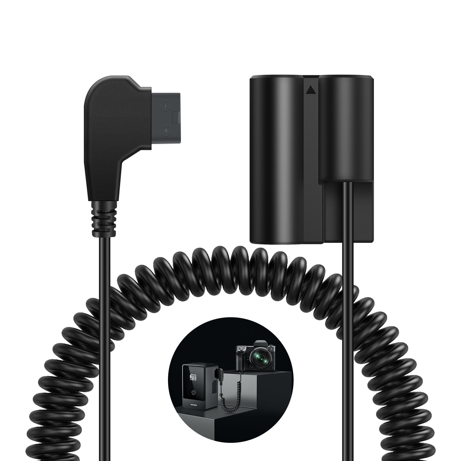 Amazon.com : NEEWER D Tap to NP-W235 Dummy Battery with Cable for