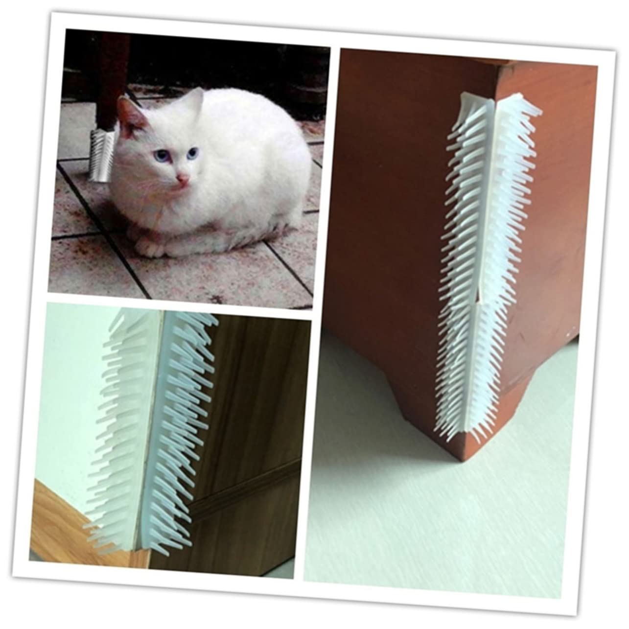 DOITOOL 12pezzi Pettini Massaggianti Per Gatti Spazzola Rimuovi Pelo Angolare Per Animali Domestici Comoda e Facile Da Pulire Per Rimozione Dei Pelucchi e Massaggio Cat Self Care