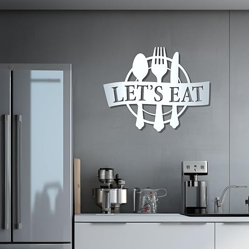 Miniatura 6 de Letrero de cocina con texto en 3D, espejo decorativo moderno para el hogar, decoración de pared recortada para cocina o comedor (moderno)