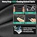 Golf Cart Cover Fits EZGO, Club Car, Yamaha Most 4 Passenger/ 2 Passenger Golf Cart, Upgrade Reflective Strips/Two Windproof Straps/Three Sides Zipper Opening/Four Air Vents, All Weather Protection